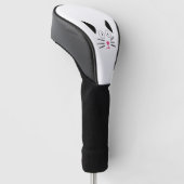 Couvre-club De Golf Chat; Face de chat; Chat amical (Incliné)