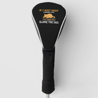 COUVRE-CLUB DE GOLF CHAT FUNNY
