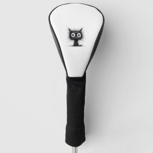 Couvre-club De Golf Chat noir Halloween Costume fête drôle Chat effray