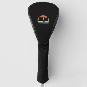 Couvre-club De Golf Chat noir style Vintage rétro - Chats Lover cadeau