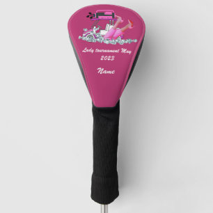 Couvre-club De Golf Chaussures de talon haute femme golfer sur le thèm