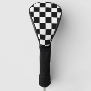 Couvre-club De Golf Checkered noir