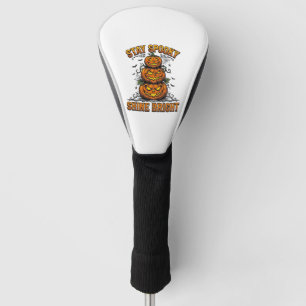 Couvre-club De Golf Chemise brillante vintage Halloween citrouille dés