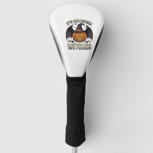 Couvre-club De Golf Chemise Chauve-Souris Vintage Citrouille Sorcière