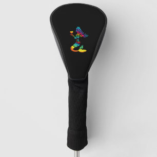 Couvre-club De Golf Chemise de sirène à Cravate arc-en-ciel dans les a