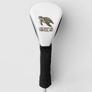 Couvre-club De Golf Chemise drôle de tortue de mer amateur de tortue v