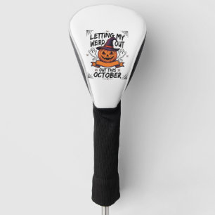 Couvre-club De Golf Chemise drôle d'Halloween avec des fantômes de cit