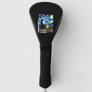 Couvre-club De Golf Chemise Tortue Artistique Tortue Nuit Étoilée (1)