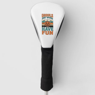 Couvre-club De Golf Chemises Halloween Les Ghouls Anciens Veulent S'am