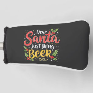 Couvre-club De Golf Cher Père Noël, Apportez Juste de la Bière Père No