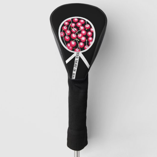 Couvre-club De Golf Cherry Print Personnaliser Pour Son Pilote (Devant)