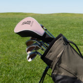 Couvre-club De Golf Chic Monogramme Initiale Nom Poussiéreux Rose Blus (In Situ)