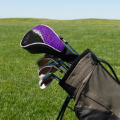 Couvre-club De Golf Chic Monogramme Parties scintillant violet Diamant (In Situ)