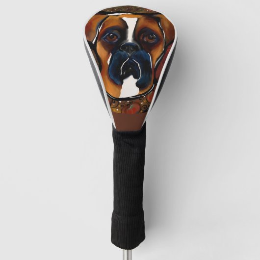 Couvre-club De Golf Chien Boxer (Devant)