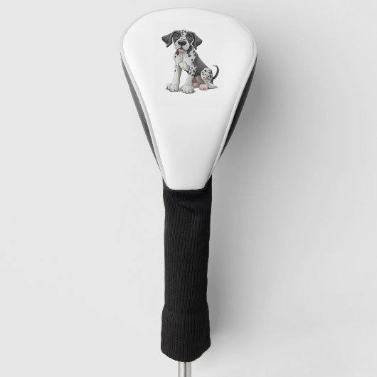 Couvre-club De Golf Chien chiot dalmate Premium Scoop (Devant)