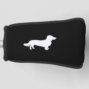 Couvre-club De Golf Chien Dachshund longue cheveux Dachshund silhouett
