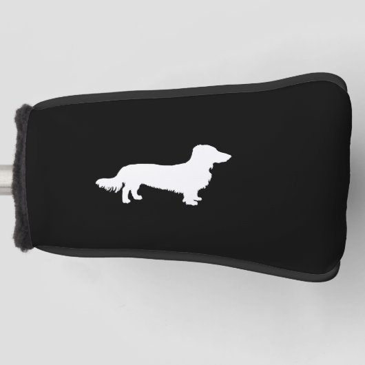 Couvre-club De Golf Chien Dachshund longue cheveux Dachshund silhouett (Devant)
