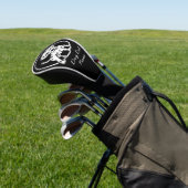 Couvre-club De Golf Chien Dalmatien pour papa chien avec nom sur noir (In Situ)