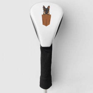 Couvre-club De Golf Chien dans Pocket Funny Chien pour Amoureux de les