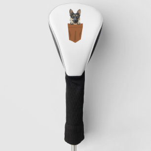 Couvre-club De Golf Chien dans Pocket Funny Chien pour Amoureux de les