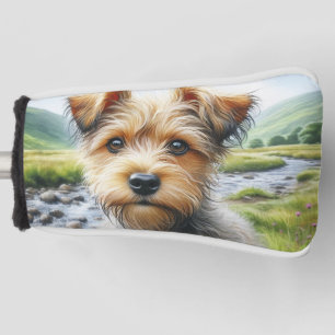 Couvre-club De Golf Chien de Terrier mou en aquarelle