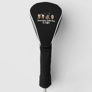 Couvre-club De Golf Chien De Vache Et Café Australien