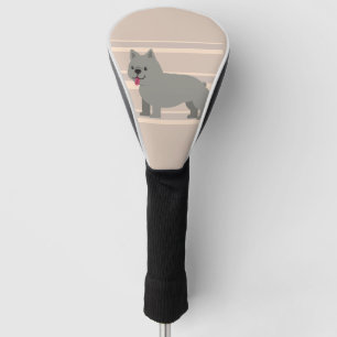 Couvre-club De Golf Chien-taureau Français Gris, Gris