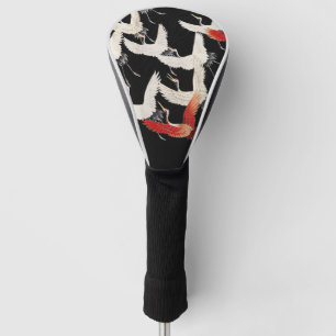 Couvre-club De Golf Chinoiserie Grue volante Zen Minimaliste Kimono Ar