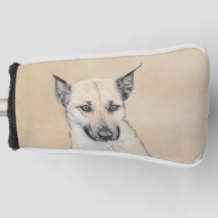 Couvre-club De Golf Chinook (Oreilles Pointées) Peinture - Art Chien o