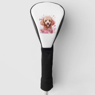 Couvre-club De Golf Chiot de caniche Brown, Chien de bébé, Couleurs, E