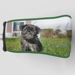 Couvre-club De Golf Chiot en Carlin noir
