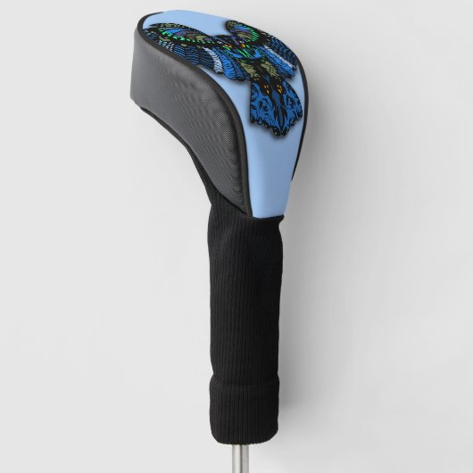 Couvre-club De Golf Chouette bleue (Incliné)
