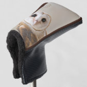 Couvre-club De Golf Chouette de l'étable de texte personnalisé (Devant 3/4)