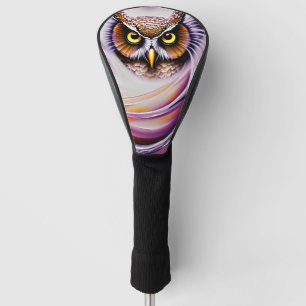 Couvre-club De Golf Chouette ornée de peinture à l'huile tourbillonnan