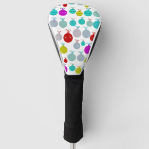 Couvre-club De Golf Christmas Baubles Golf Housse de tête Motif Design