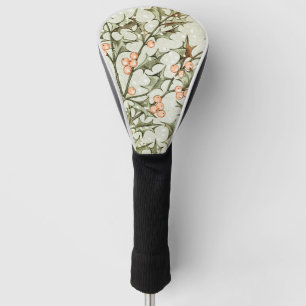 Couvre-club De Golf Christmas Holly Jolie Antique Salutation