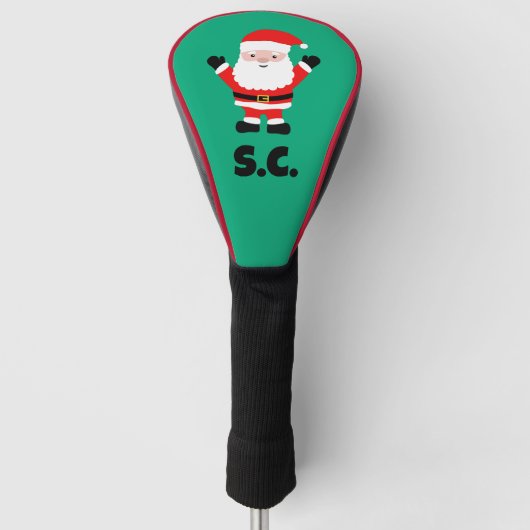 Couvre-club De Golf Christmas Santa Claus cartoon personalized (Devant)