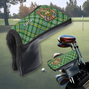Couvre-club De Golf Cimier de lion Clan Currie sur Tartan