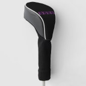 Couvre-club De Golf Ciseaux violets élégants (Incliné)
