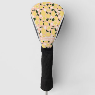 Couvre-club De Golf Citron Imprimer Customisé Preppy Golf Head Cover