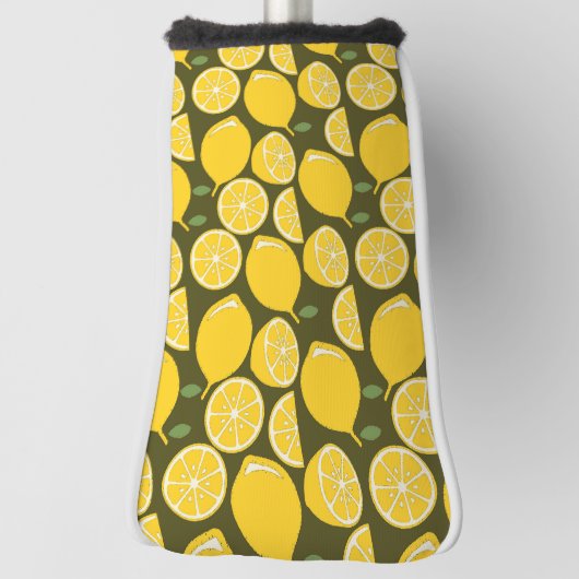 Couvre-club De Golf Citron Jaune Moderne Amusant mignon (Tourné à 90°)