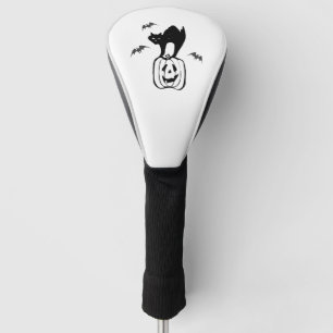 Couvre-club De Golf citrouille de chat chauves-souris halloween