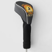 Couvre-club De Golf Citrouille la plus cool d'Halloween dans le patch (Incliné)