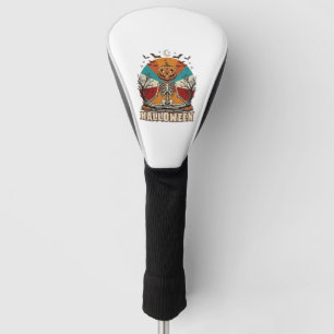 Couvre-club De Golf Citrouille squelette méditant Halloween Soleil Rét