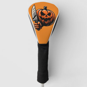 Couvre-club De Golf Citrouille tueur - Halloween Horror Jack-o-Lantern