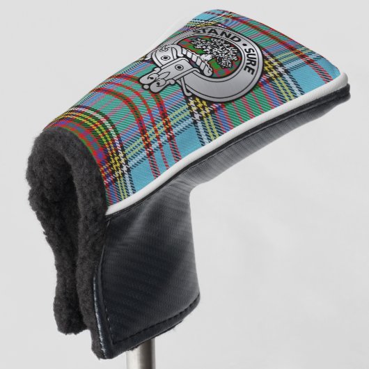 Couvre-club De Golf Clan Anderson Crest & Tartan (Devant 3/4)