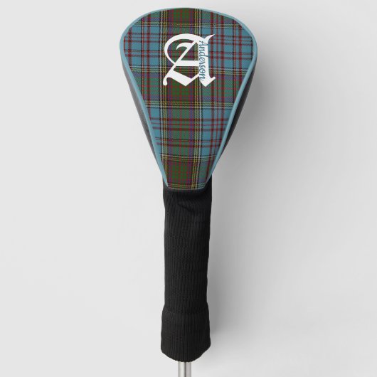 Couvre-club De Golf Clan Anderson Tartan Plaid Monogramme (Devant)