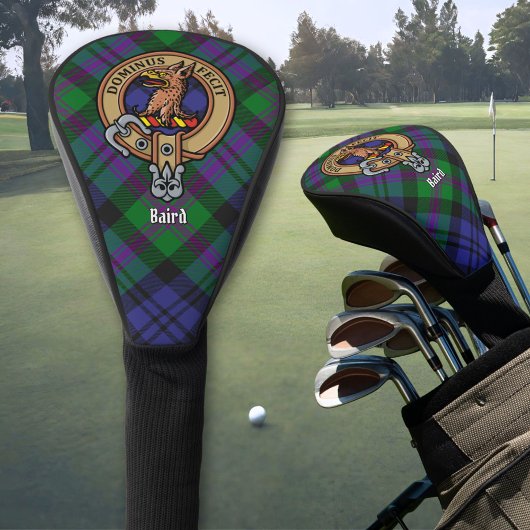 Couvre-club De Golf Clan Baird Crest sur Tartan
