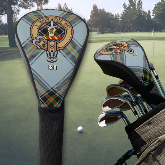 Couvre-club De Golf Clan Bell Crest sur Tartan