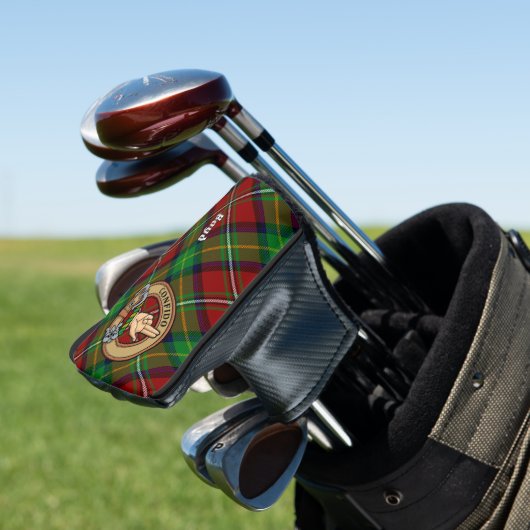 Couvre-club De Golf Clan Boyd Crest sur Tartan (In Situ)